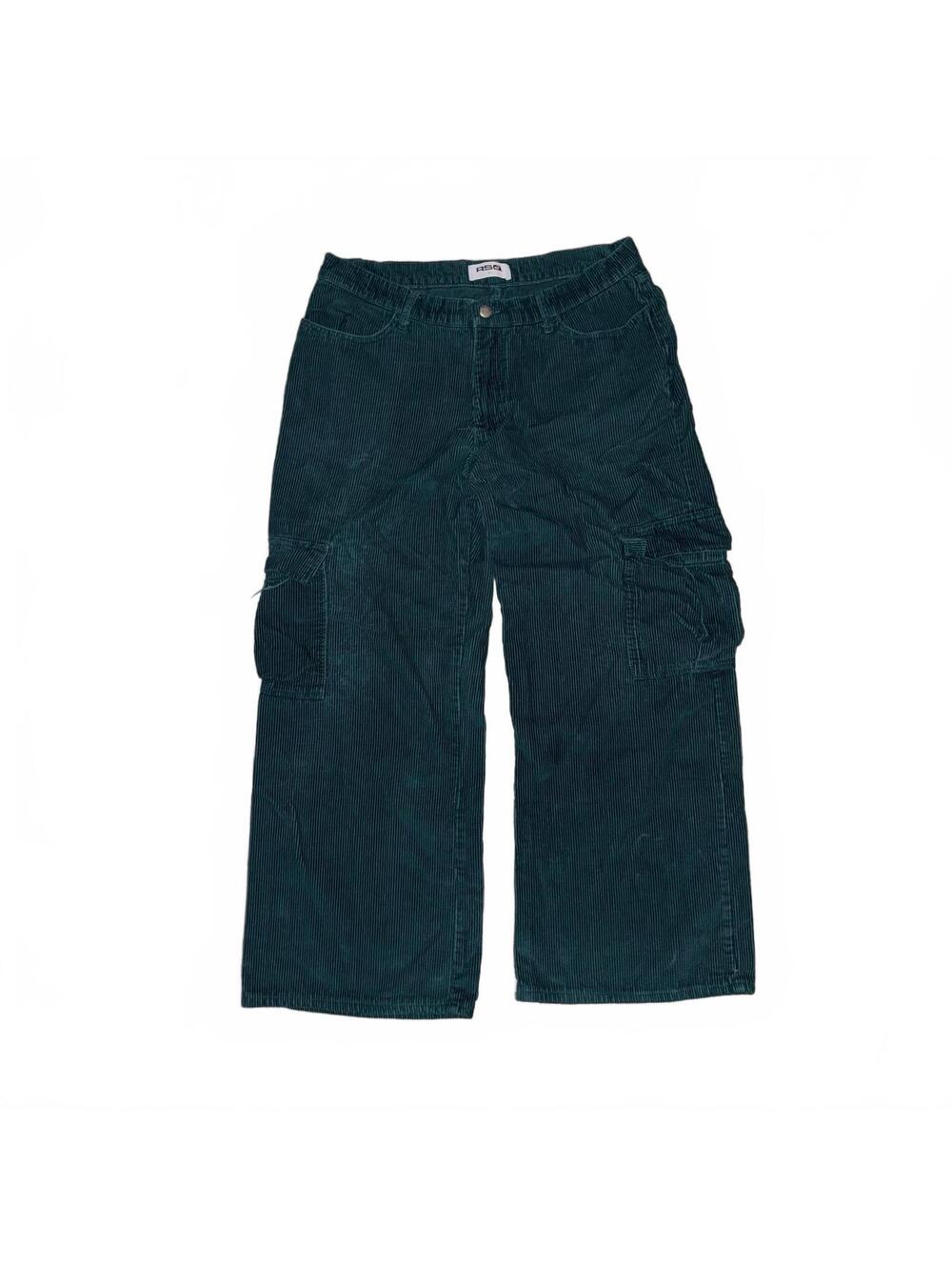 Baggy RSQ Corduroy Cargo Green Pants
